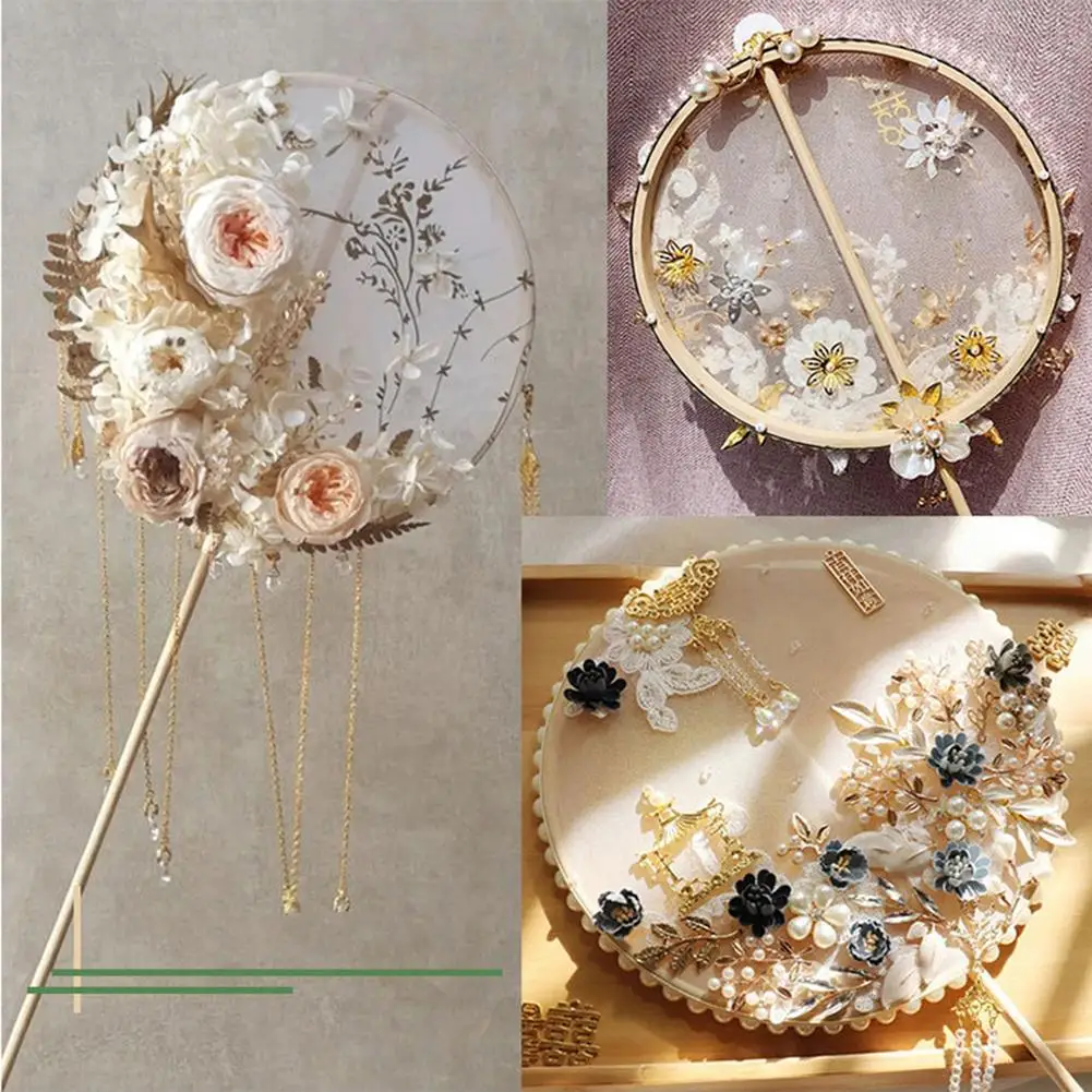 Металлический DIY ловец снов Кольцо Круг невесты гирлянда искусственный цветок