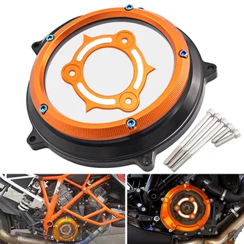 

Moto Clutch Cover Guard Protector Anti-leakage Clear Lens For KTM 1090 1190 ADV R 1290 Super Duke R GT LC8 Engine Models