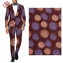 Анкара Африканский воск настоящий голландский воск ткань полиэстер Швейные Платья материал 6 ярдов/одна штука FP6225