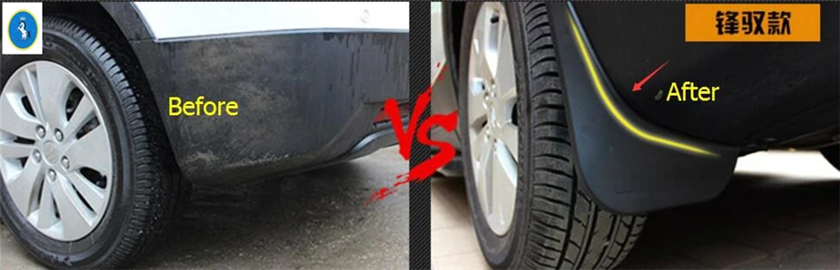 Yimaautotrim пластиковые передние и задние брызговики Брызговики защитные крышки комплект подходит для Suzuki SX4 s-cross