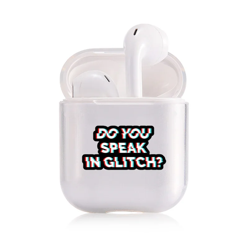 Simple Cute AirPods Case For Apple airpods Case Luxury Cartoon Hard Don't Touch Airpods Case in Bluetooth Earphone Accessories