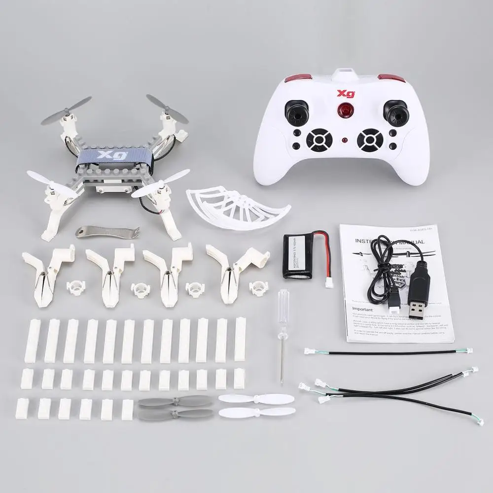 XG171 Smart RC 2,4G RC строительный блок 3D кирпичи Квадрокоптер беспилотный самолет с удержанием высоты один ключ возврат 3D сальто