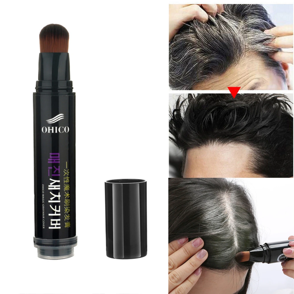 One-time Plant Hair Dye Stick Instant Gray Root Coverage Hair Color Modify  Cream Stick Temporary Cover Up White Hair - Conditioners - AliExpress