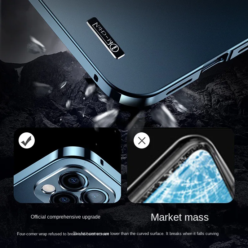 2022 NEW Metal aluminium alloy Case for iPhone 13 12 11 Pro Max Camera Protective Case iphone Original Color Phone Back Cover