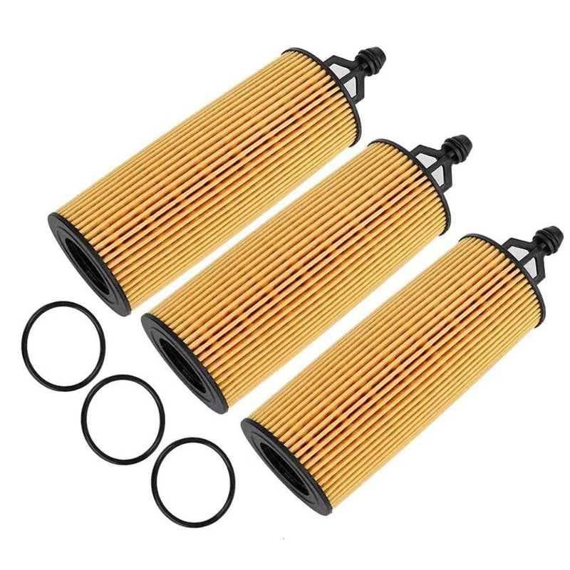 Set Of 3 Oilfilters For Jeep Mopar Chrysler Dodge Ram 3.2l 3.6l