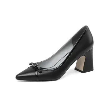 

Natural genuine leather women high heels mixed colors fashion sexy high heel shoes girls party heel women shoes