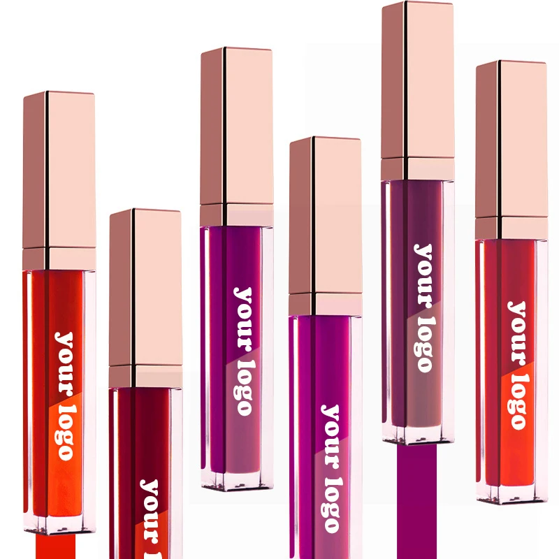 Private Label Bulk Cosmetics Lip Liquid Matte Lipstick Lipgloss High Quality Custom Logo Wholesale Make Your Own Makeup Brand |