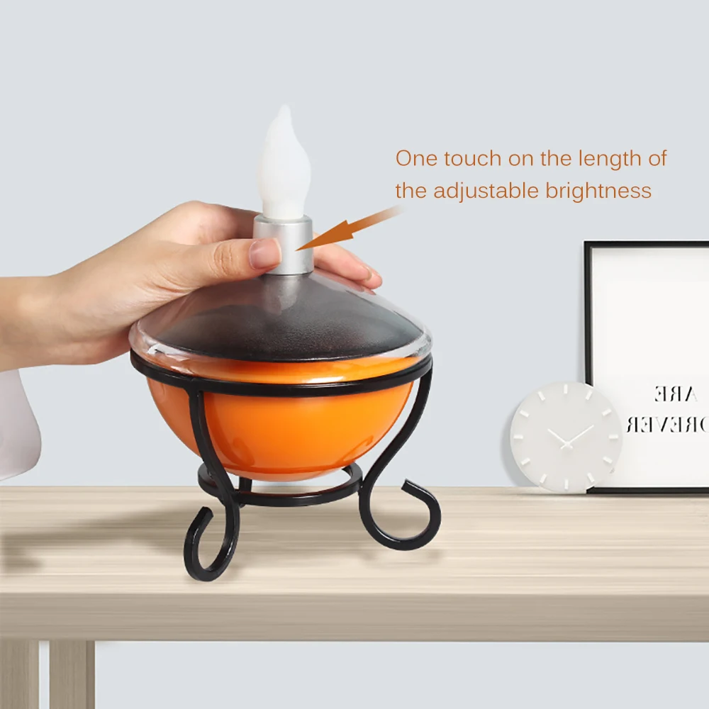 Светильник в виде свечи на солнечных батареях Регулируемая легкость с сенсорным