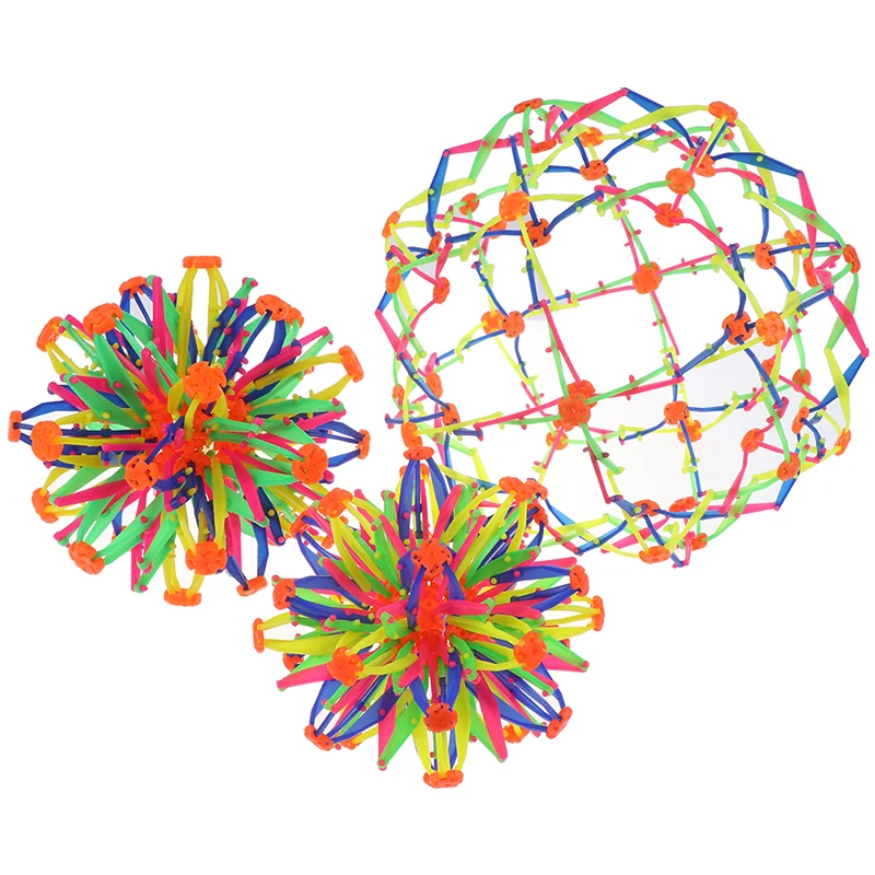 Pelota de juguete expansible para bebés, pelota de estiramiento, juguete de esfera encogimiento, 1 unidad, 3 tamaños, nuevo