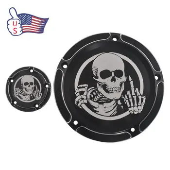 

Aluminum Creative Derby Timing Engine Clutch Side Cover For Harley Electra Glide Ultra Classic CVO Road Glide Road King FLHR