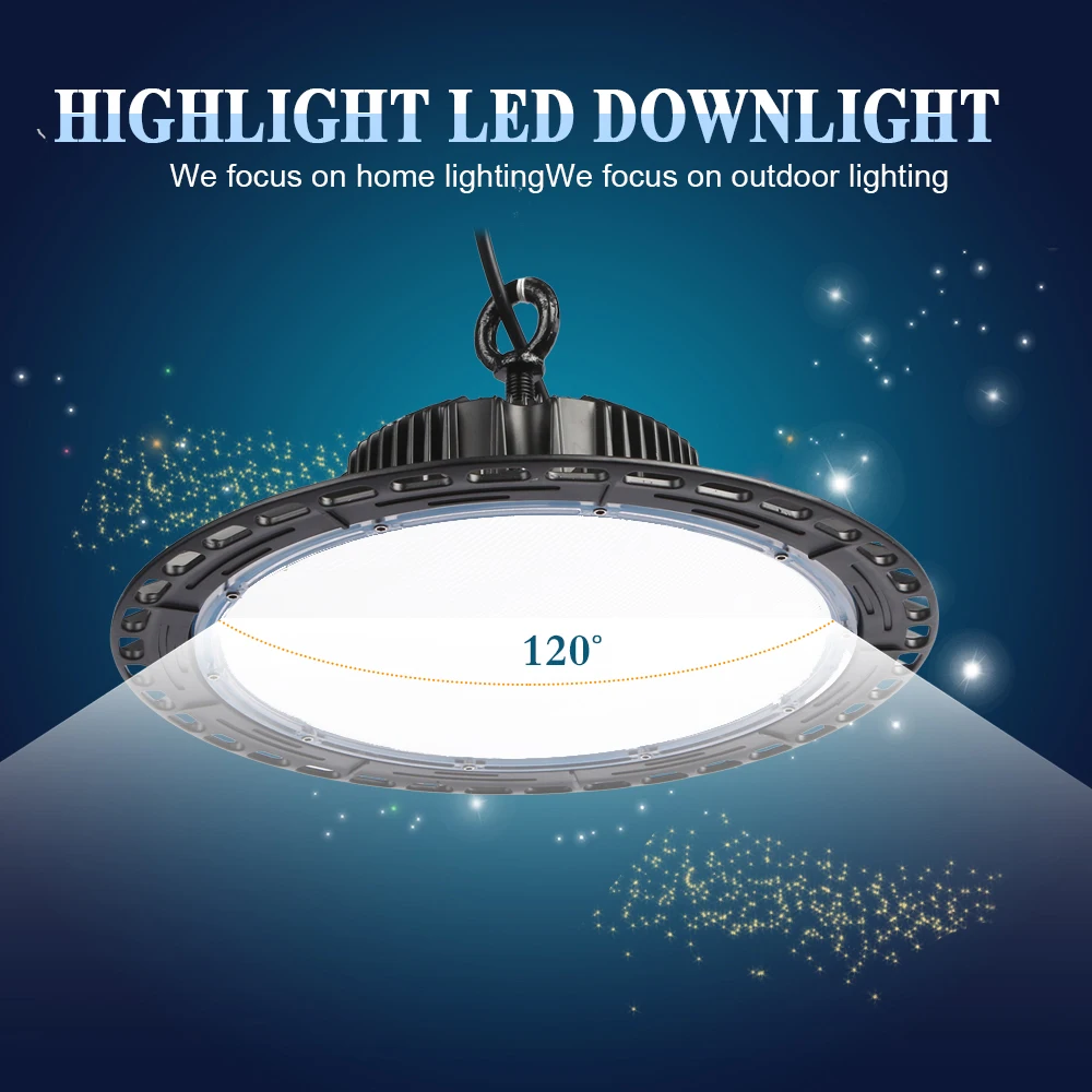 

UFO Led High Bay Lights 100W 200W 300W Waterproof IP54 Garage Workshop Warehouse Highbay Lighting Industrial Led Machine Lamp