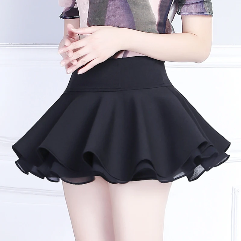 HAE BY HAEKIM Synthetic Mini Combi Skirt in Black Womens Clothing Skirts Mini skirts 