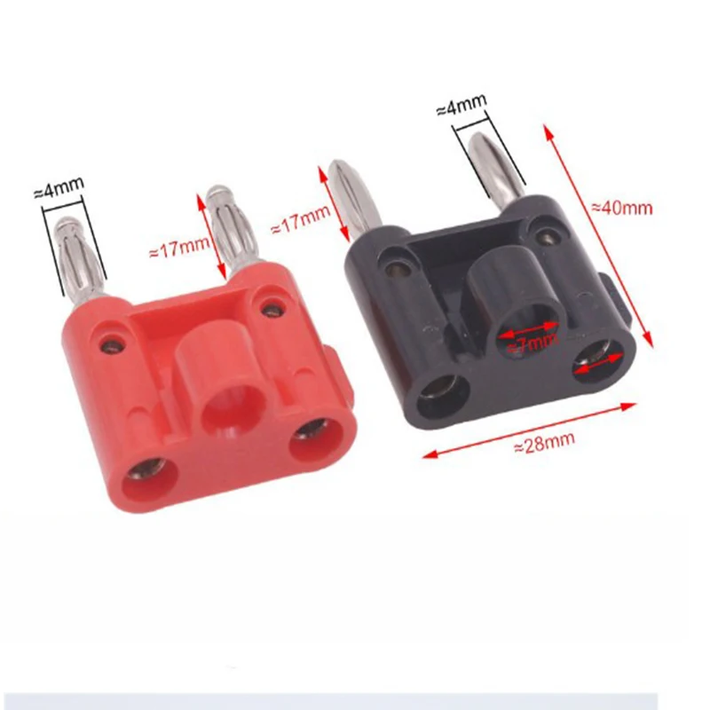 4mm Banana Plug Connector 4mm Speaker Plug Adapter Two-position Audio Plug (1)