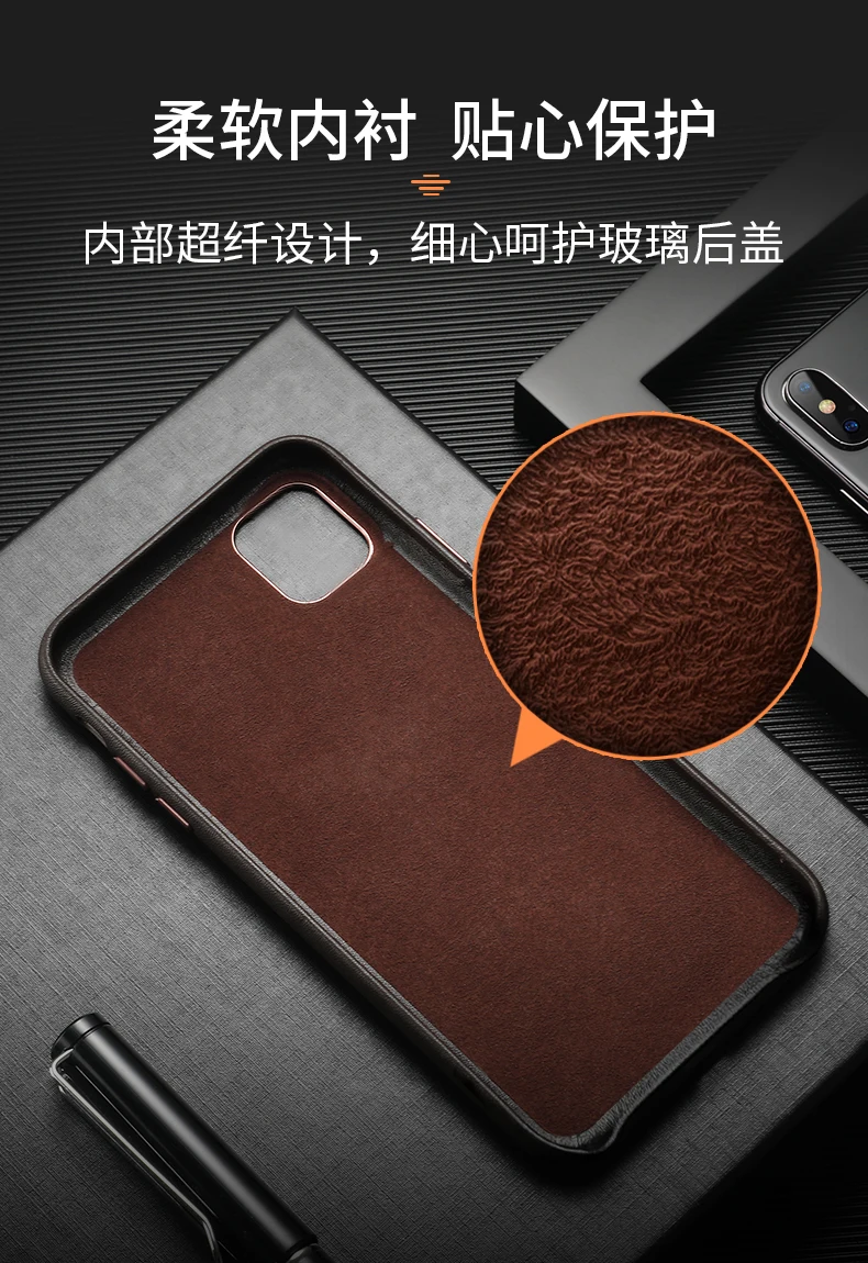 Для iphone 11 чехол кожаный чехол для iphone 11 pro Max бренд Duzhi чехол из натуральной кожи для iphone 11 Pro Чехол