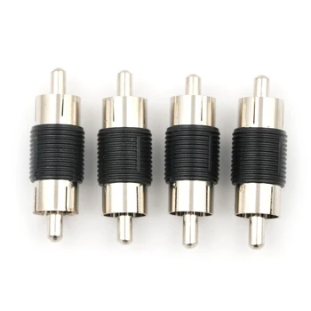 

4 Pcs/lot RCA Male to Male RCA Coupler Connector Adapter Wholesale