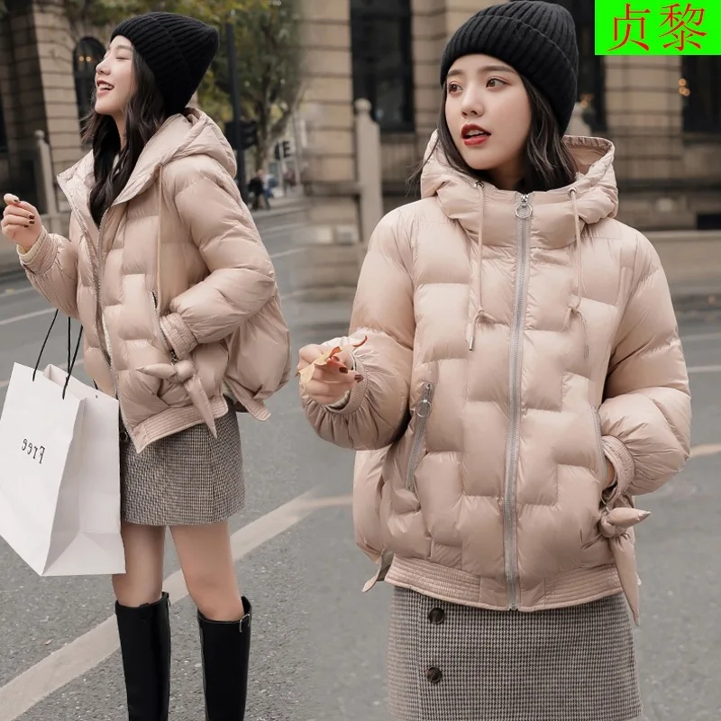 

Cotton-padded Jacket Women's 2018 New Style Winter INS Dongdaemun Cotton Coat Fashion Cotton-padded Clothes Fashion down Feather
