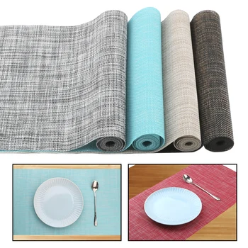 

30x150cm Table Decors Table Runner Table Mat Anti-slip PVC Table Cloth Luxury Long Tablecloth for Wedding Party Chirstmas