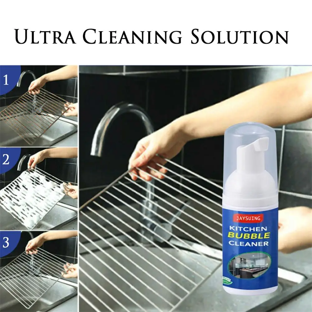 

Multi-Purpose Foam Kitchen Grease Cleaner Household Cleaning Wash Kitchen Cleansing Tool Rust Remover Clean