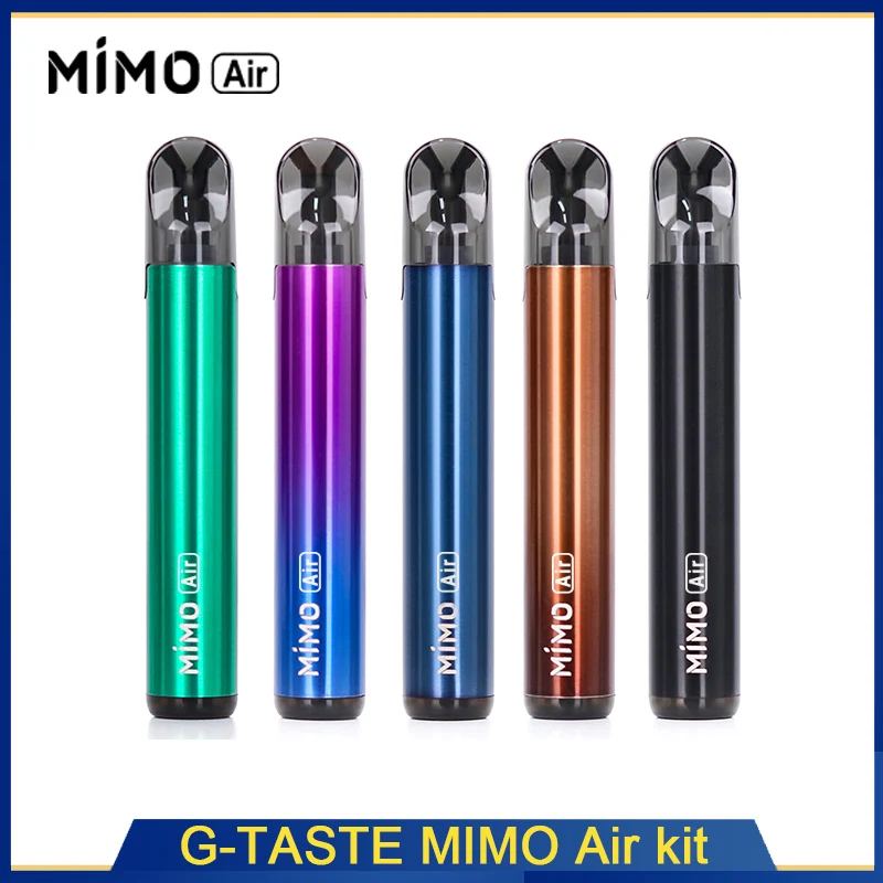 Оригинальный G taste MIMO Air Vape Kit 450 мАч встроенный аккумулятор с емкостью 1 3 мл pod system kit