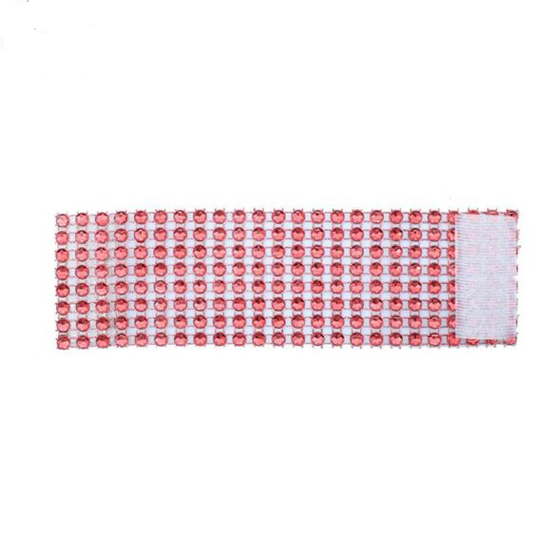20Pcs/Lot Plastic Rhinestone Wrap Red Napkin Ring New Napkin Rings Chair Buckle Hotel Wedding Supplies Home Talbe Decoration