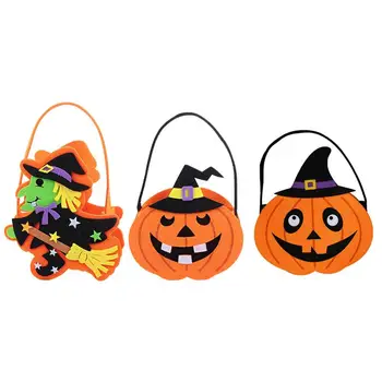 

3pcs Candy Bag Fashion Witch Pumpkin Candy Pouch for Child Gift