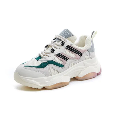 Colorful Women Chunky Sneakers Fashion Casual Shoes Woman Breathable Mesh Flats Platform Tenis Basket Sneakers Chaussure Femme
