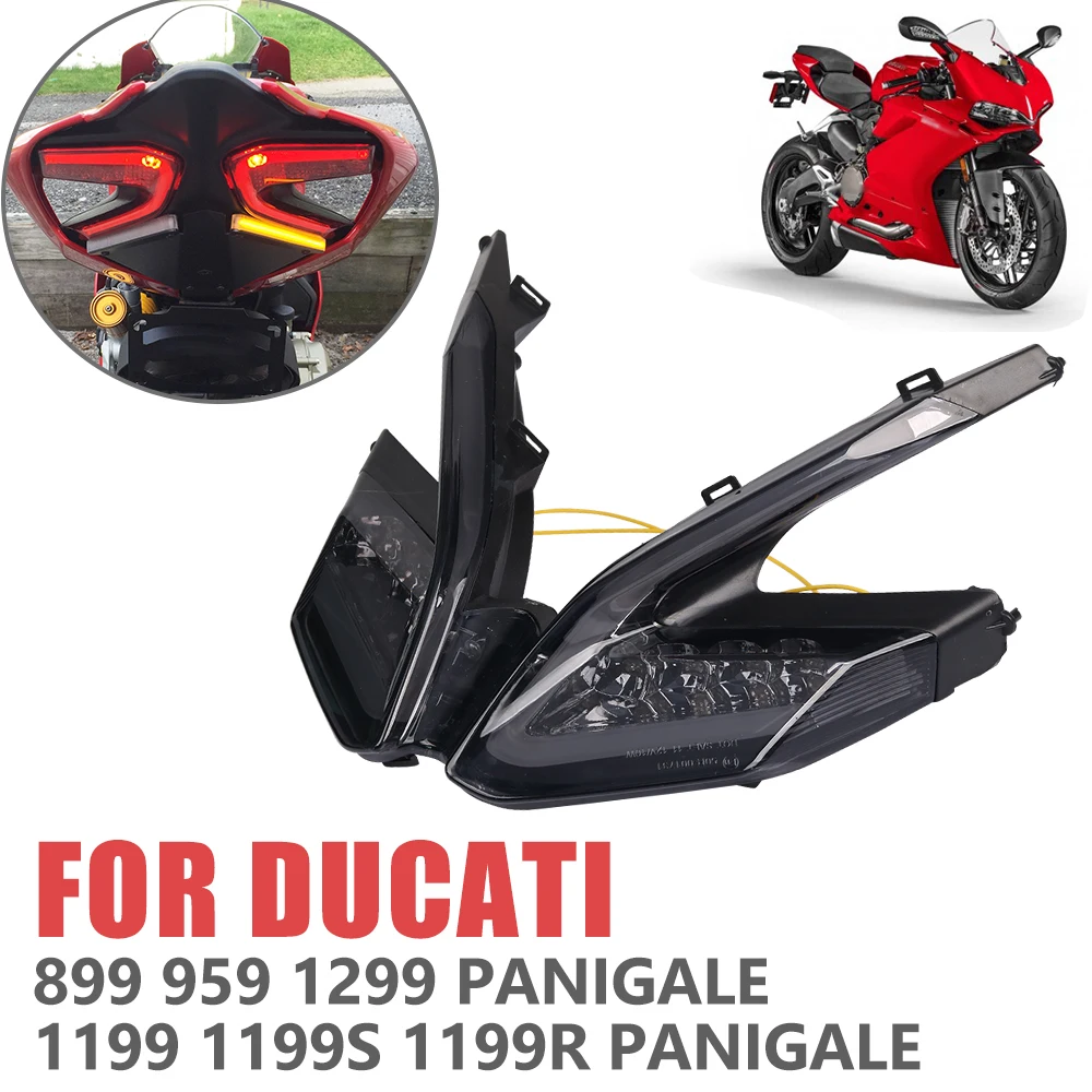 For DUCATI 959 1299 1199/S/R 1199S 899 Panigale Motorcycle LED Rear Lights Moto Ultra Bright Tail Brake Lamp Indicator Accessory |