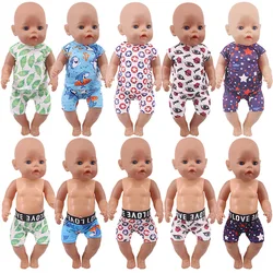 Pyjama pour poupée 18 pouces, tenues décontractées, culottes pour bébé de génération américaine et 43 Cm, accessoires de vêtements, jouet de bricolage russe pour fille 