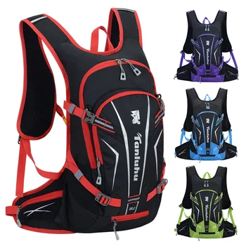 

25L Cycling Backpack Water Resistant Sports Backpack with Helmet Net for Running Cycling Hiking Biking Camping Sports Bags