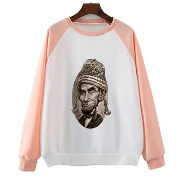 

Abe Chillincoln Lincoln New Design Women Fashion Clothe Printed Woman Harajuku Punk Top Coat T Female Hoodies
