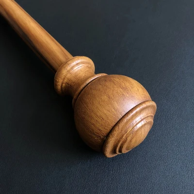 Teak color single Высококачественный деревянный двойной карниз, белый набор из штанги и занавески, Римский полюс, алюминиевый сплав, немой карниз - Цвет: Teak color single
