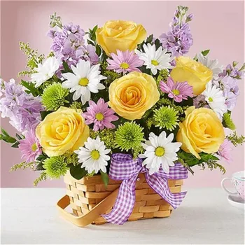

5D DIY diamond painting flower vase cross stitch diamond embroidery mosaic diamond home decoration