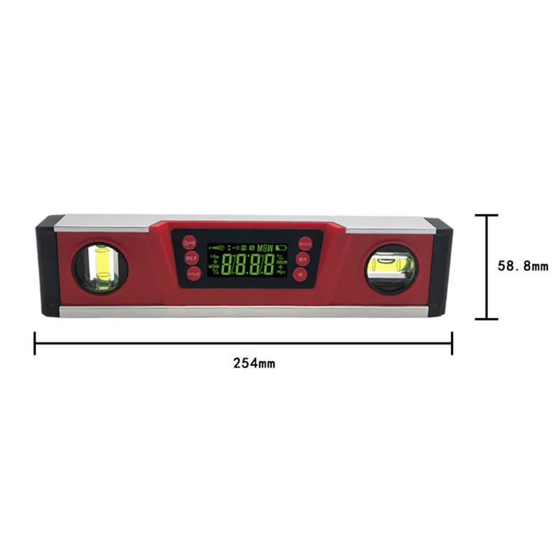 

Digital Level High Precision Magnetic Aluminum Alloy Cast Aluminum Multi-function Slope Measuring Instrument DL135 Free Shipping