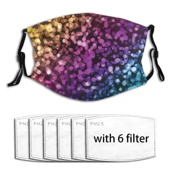 

Washable Reusable Anti-Pollution Unisex Mouth Face Mask Illustration Of Abstract Sparkling Light Mouth Face Women Muffle Masks