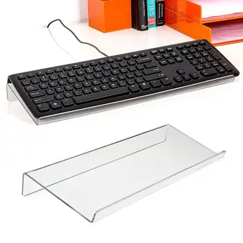 

Office Home Computer Keyboard Tilted Ergonomic Holder Acrylic Heighten Stand High Quality Acrylic Keyboard Stand