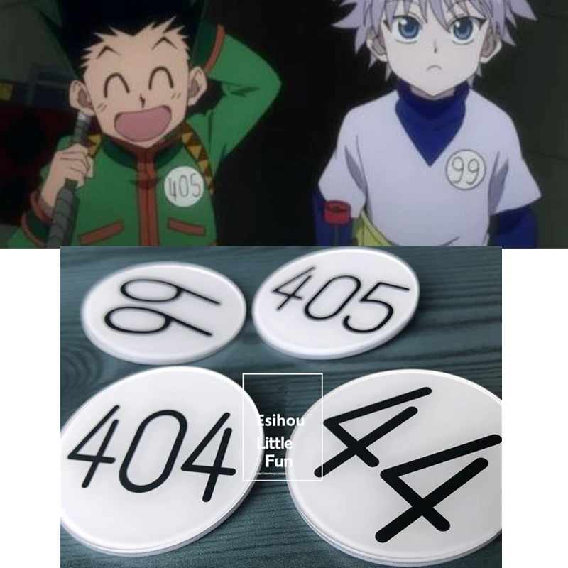 Japan Cartoon Anime Hunter X Hunter Brooch Cosplay Costumes Accessories Badge Killua Zoldyck Pin Hunter Test Number Plate Props Aliexpress