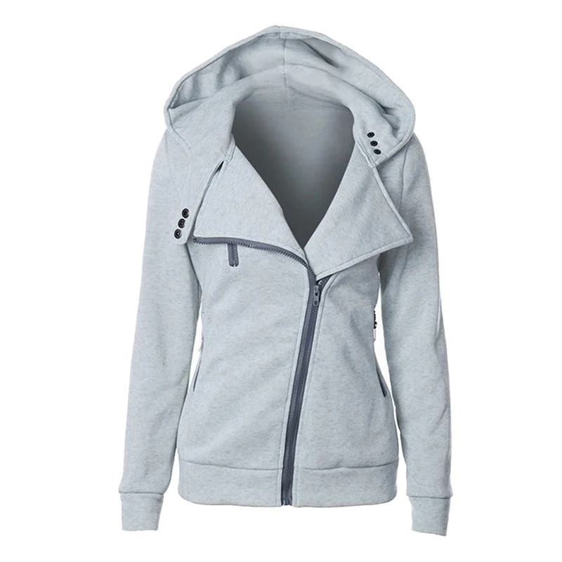 style2-light gray Модная женская куртка из искусственной кожи; пальто в стиле хип-хоп; верхняя одежда; уличная одежда на молнии с поясом и отворотом; Chaqueta Mujer Jaqueta; сезон осень - Цвет: style2-light gray