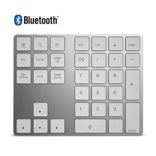 34 клавиши Bluetooth 3,0 Беспроводная цифровая клавиатура Mini Numpad с более функциональным ключом цифровая клавиатура для ПК Macbook Number Pad Mini