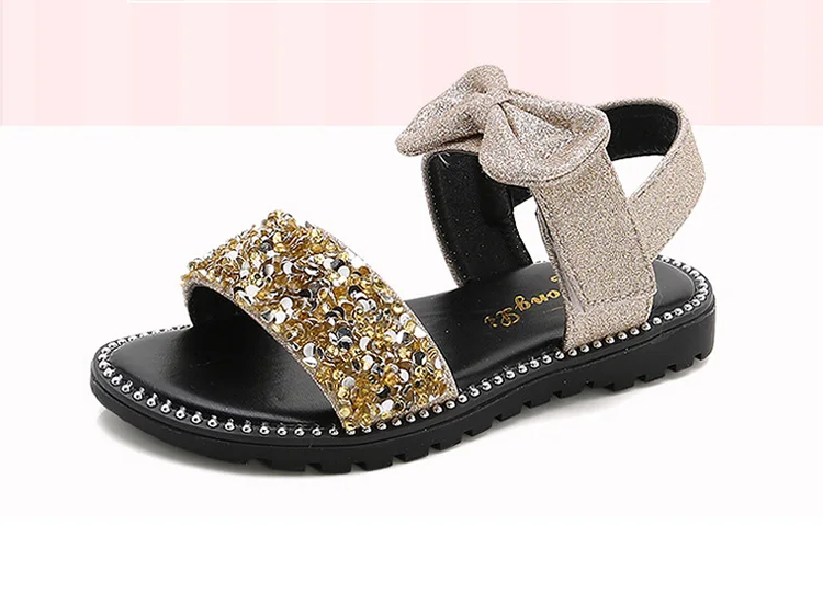 Children Girls Sequins Beach Sandals Slippers For Teens Girls Kids Sandals Princess Shoes New 5 6 7 8 9 10 11 12 Years Old Sandals Aliexpress