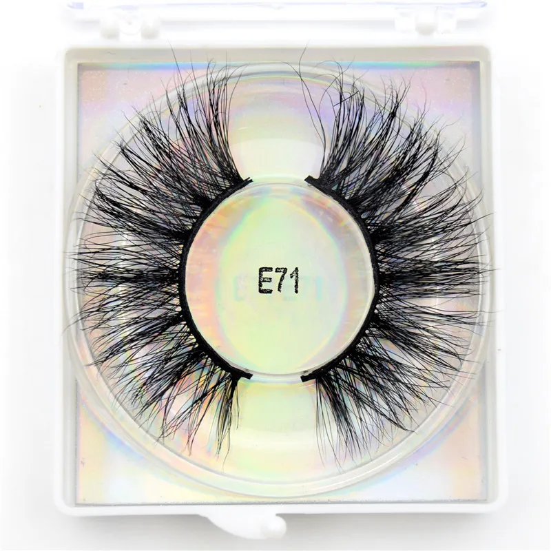 E71 round Visofree, 25 мм, ресницы 3D, норковые ресницы,, безжалостные, норковые ресницы 25 мм, накладные ресницы, макияж, драматические, длинные, толстые ресницы - Цвет: E71 round