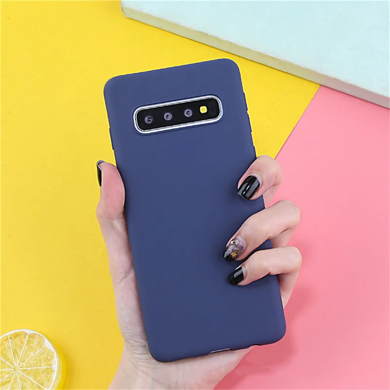 Карамельный цвет силиконовый чехол для samsung Galaxy A50 A40 A60 A70 A10 A20 A20E A30 M10 M20 M30 S8 S9 S10 плюс S10E мягкий кожаный чехол - Цвет: DK-sl