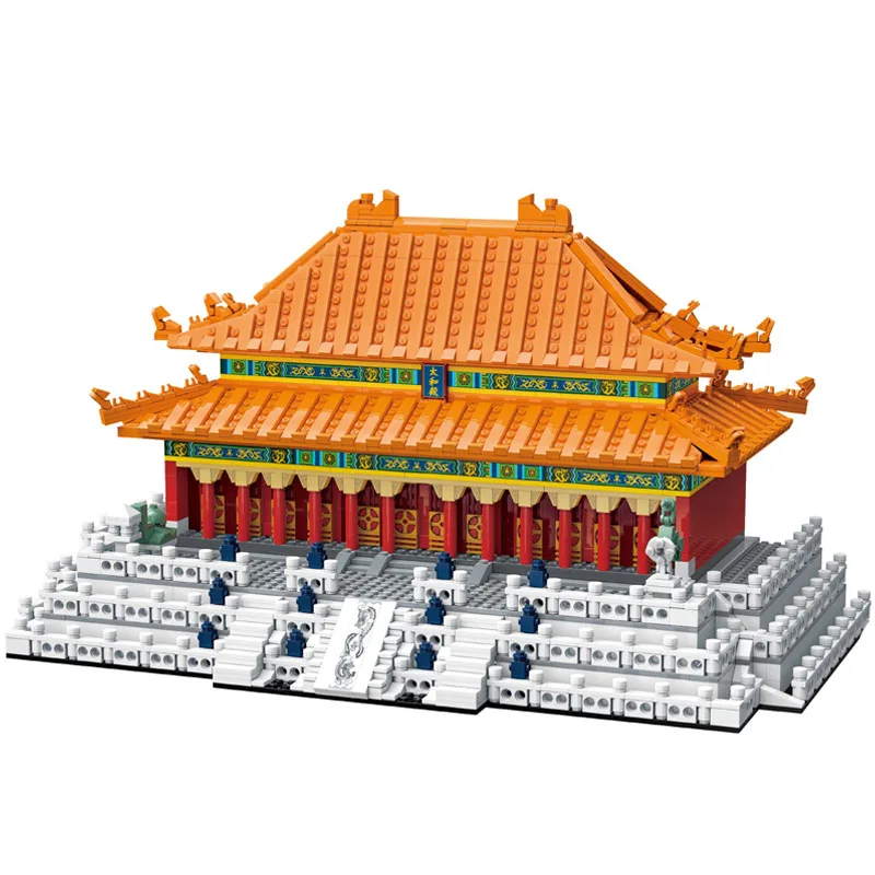 

QMAN keeppley Ancient Chinese Architecture building blocks Beijing Palace culture assembly model Educational Kids Toys Bricks