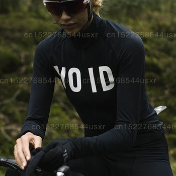 

2019 Spring Long sleeved cycling jersey women Team VOID black shirt Maillot Ropa Ciclismo MTB Bike Cycle Tops Breathable wear