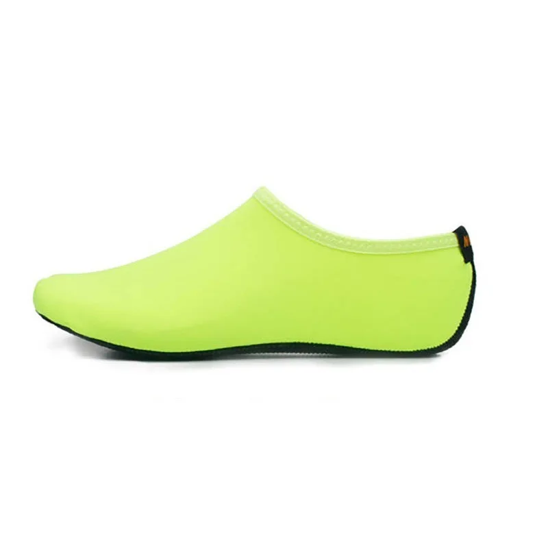 Green sock Мужская и Женская водонепроницаемая обувь для плавания с принтом носков; цветные летние пляжные кроссовки; носки; тапочки для мужчин и женщин - Цвет: Green sock
