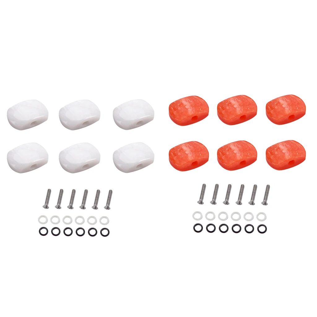 6 Pieces Guitar Tuning Pegs Tuners Machine Heads Replacement Buttons Knobs for Classical Guitar