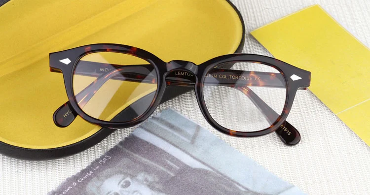 Очки для чтения» Джонни Деппом очки мужские Для женщин ацетата Ретро UV400 дальнозоркостью диоптрий+ 1,0+ 1,5+ 2,0+ 2,5+ 3,0+ 3,5+ 4,0 коробка