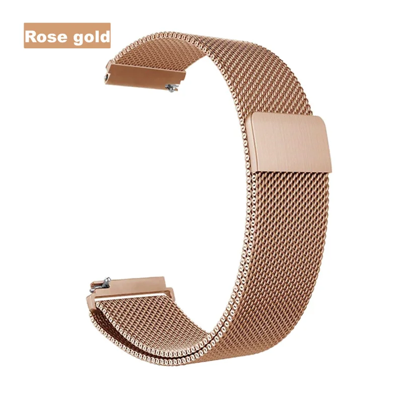 rose gold Металлический ремешок для Полар-флиса зажечь Браслет Смарт ремешок для наручных часов для Полар-флиса с классными клепками в виде М Браслет Миланского нержавеющая стальные браслеты плечевой ремень - Цвет: rose gold