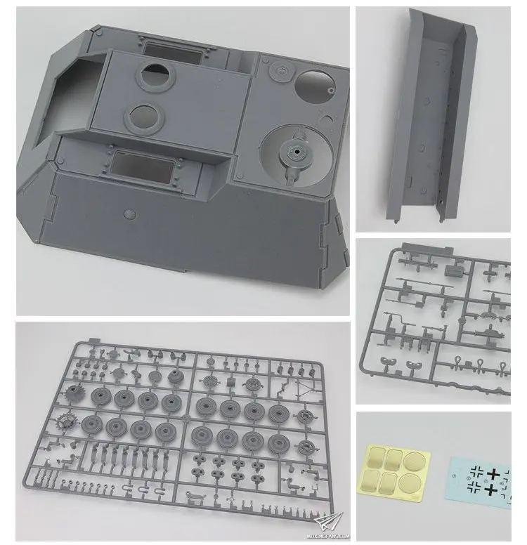 Amusing Hobby 35A016 1/35 Flakpanzer E-100 8,8 см flakzwill-масштаб модельный комплект