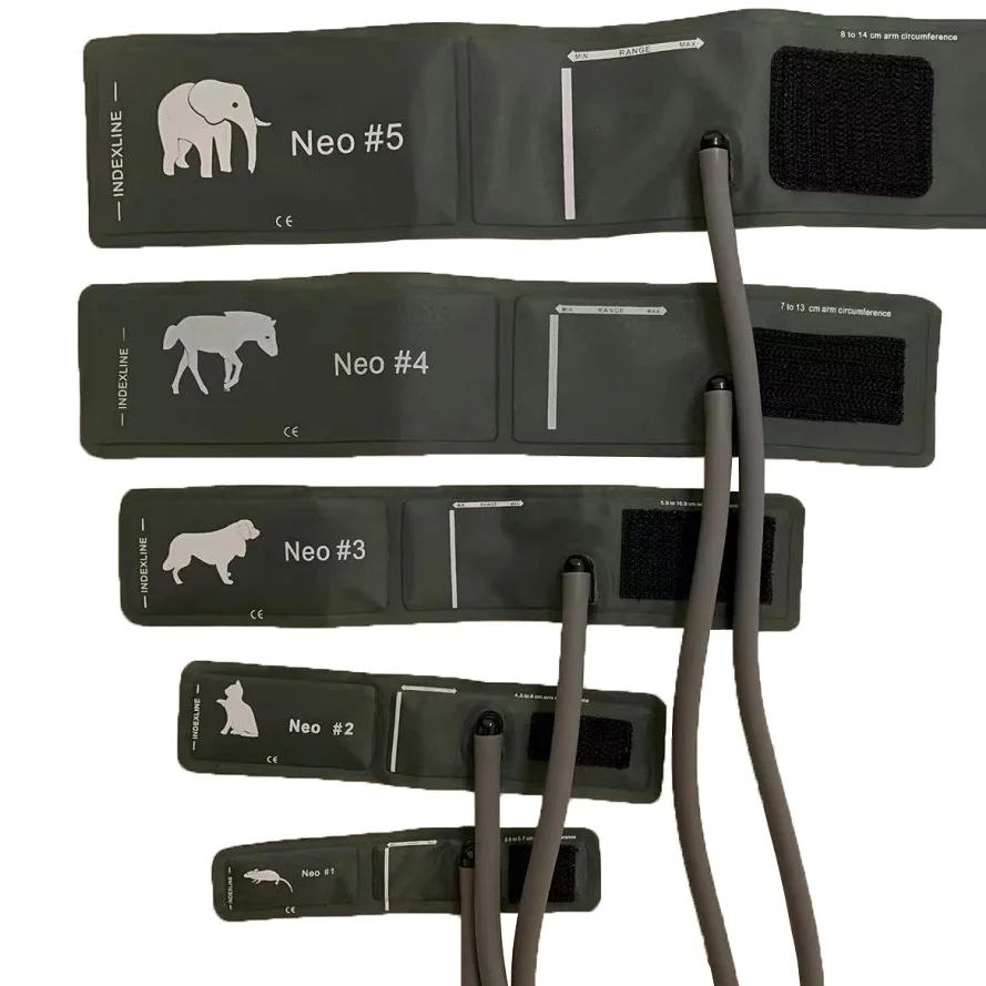 CONTEC08A-Manchette de moniteur de pression artérielle vétérinaire avec connecteur, manchette pour animaux, souris, chat, chien, cheval, éléphant, utilisation vétérinaire, 5 types