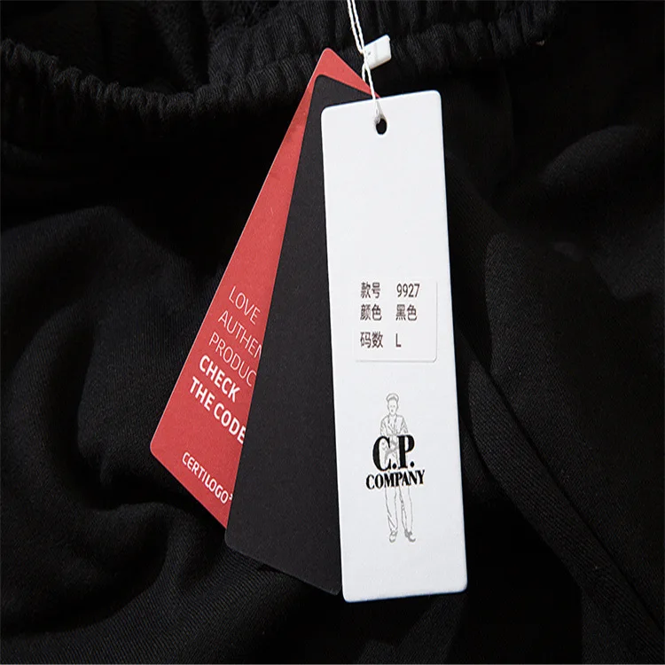 Autumn and Winter New Unilateral CP Pocket Lens Zipper Casual Men Women Couple Ankle-Tied Sweatpants Trousers Fashion